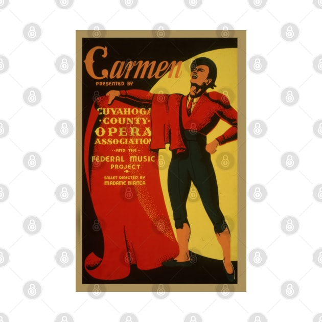 Carmen Revived: A Vintage Poster Tribute by TooplesArt