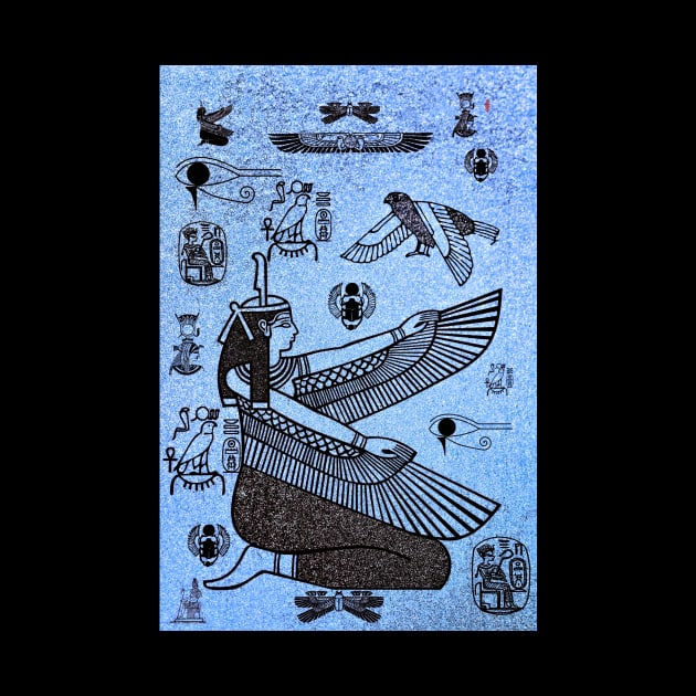 Blue Hieroglyphics by Minxylynx4