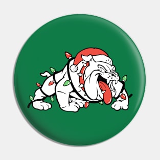 Holiday Bulldog Pin