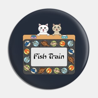 Fish Train Pin