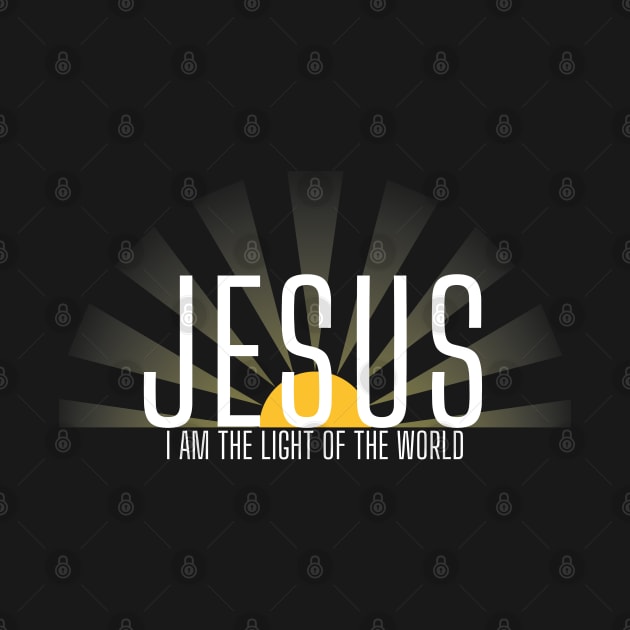 JESUS I AM THE LIGHT OF THE WORLD by Faith & Freedom Apparel 