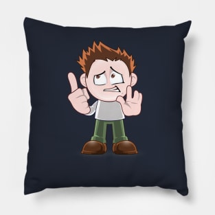 the cute  kid wondering t-shirt Pillow