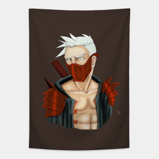 Mysterious Ninja Tapestry by TaliDe