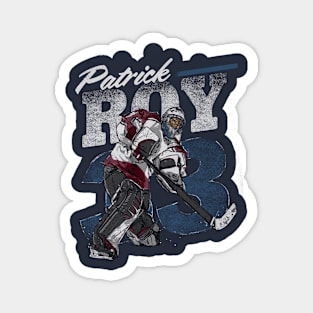 Patrick Roy Colorado Retro Magnet