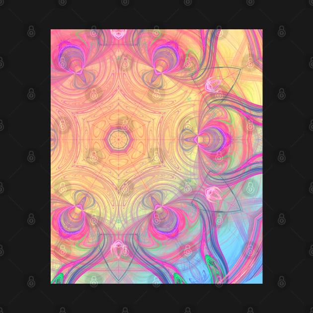 Psychedelic retro kaleidoscope by hereswendy