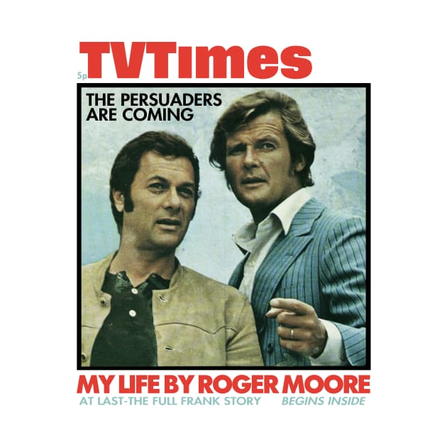TV Times Tony Curtis Roger Moore Persuaders 1971 Cove by CelestialCharmCrafts