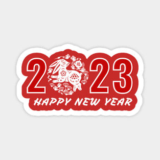 Celebrating Chinese New Year - Year of Rabbit 2023 Magnet