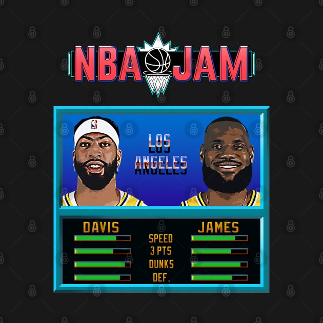 NBA JAM - Lakers Basketball by Buff Geeks Art