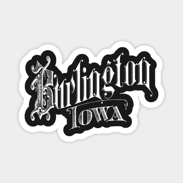 Vintage Burlington, IA Magnet by DonDota