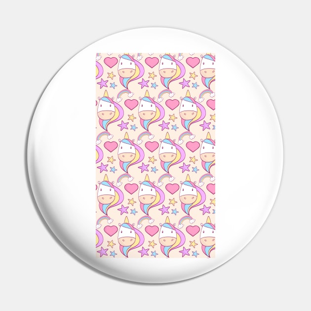 Unicorn pattern Pin by Namarqueza