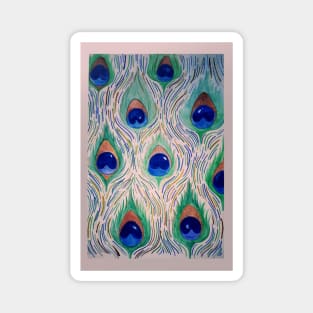 Animal Print - Peacock Feathers Magnet