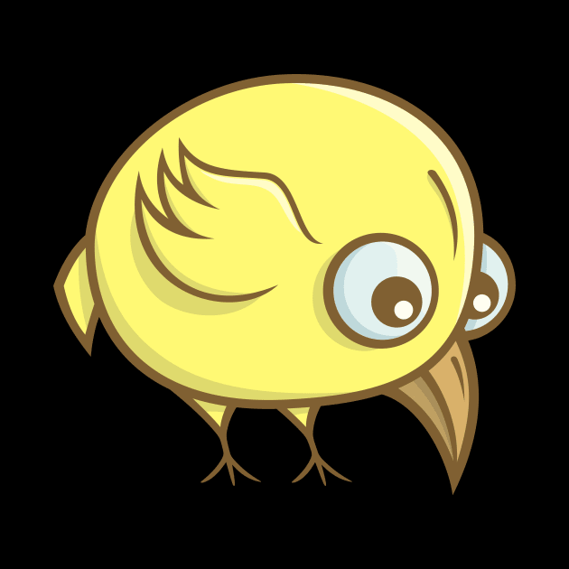 Yellow Bird Cartoon by sifis