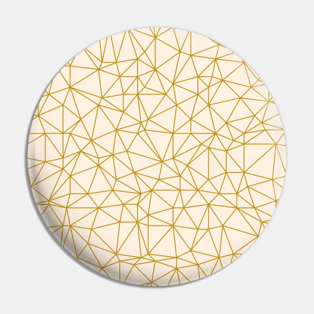 Minimal Geometric Gold Lines Pattern Pin by love-fi