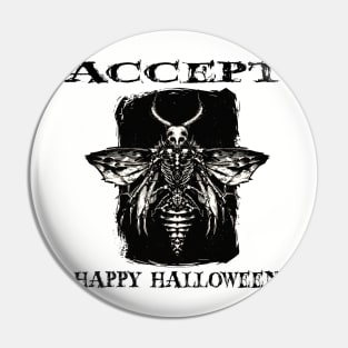 Accept. happy halloween Pin