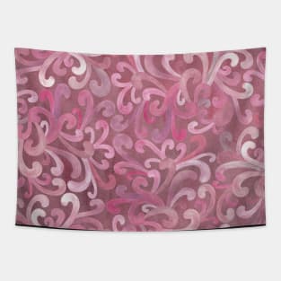 Pink Paisley on Pink Tapestry