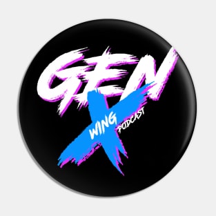 Gen X Wing Rage - Pink/Blue Pin