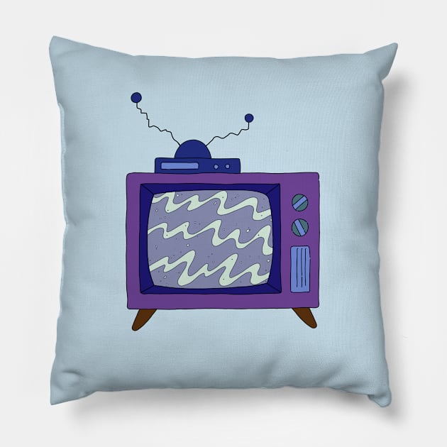 Hora de ver la tele Pillow by TeeAguss