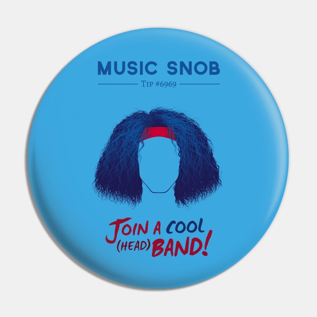 Cool (Head) Band Pin by ElizabethOwens