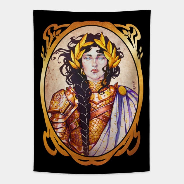 Warrior Women: Paladin Tapestry by Medusa Dollmaker