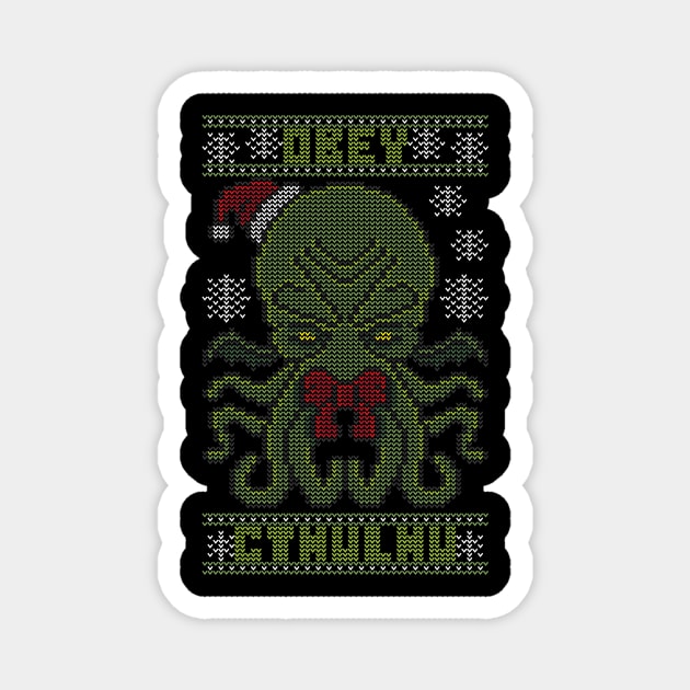 Obey Cthulhu Sweater Magnet by jrberger