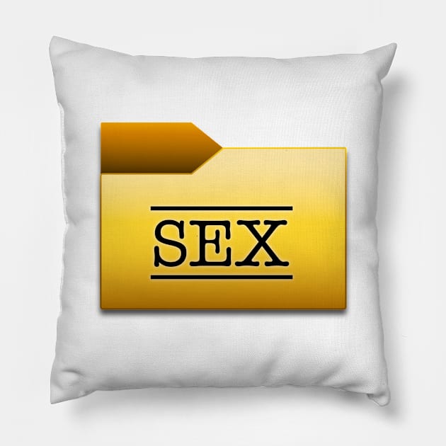 Sex folder Pillow by Lady_M