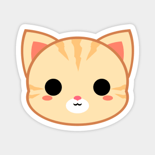 Cute Cream Tabby Cat Magnet