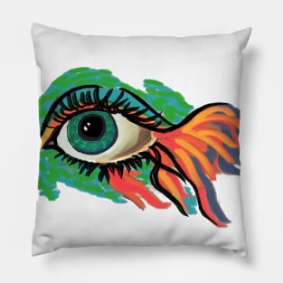 Fish Eye Flashes Pillow