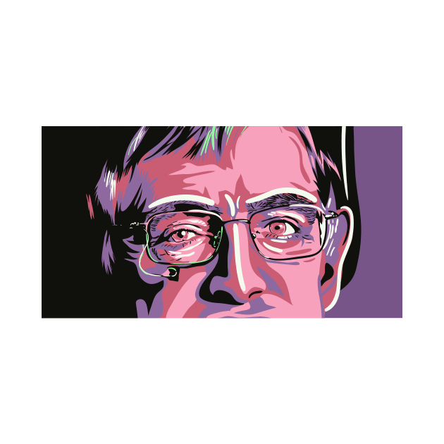 Professor Hawking by nicholashugginsdesign