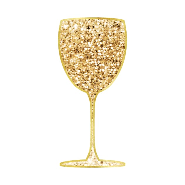 Wine - gold glitter by RoseAesthetic