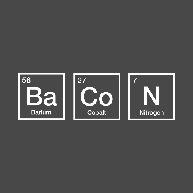 name bacon periodic table chemistry