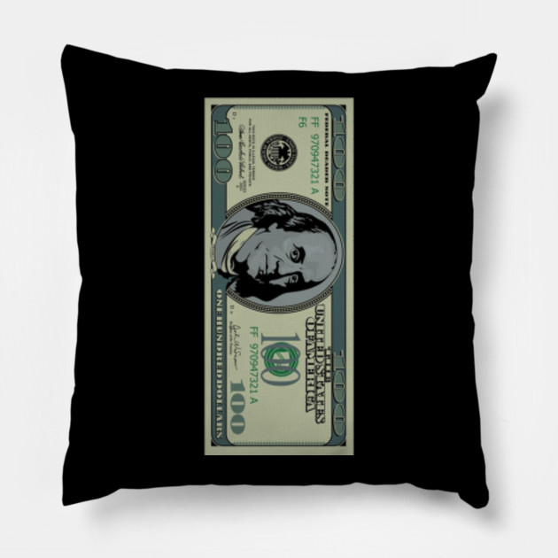 100 Dollar Bill 100 Dollar Bill Pillow Teepublic