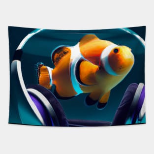 Clownfisch Headphones Tapestry