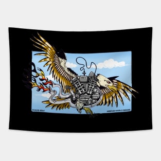 Eagle Motorcycle Tapestry