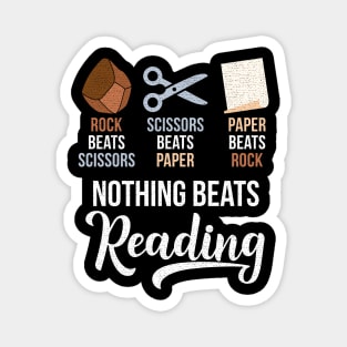 Nothing Beats Reading Book Magnet