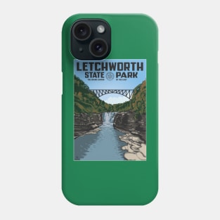 Letchworth Park WPA style poster Phone Case