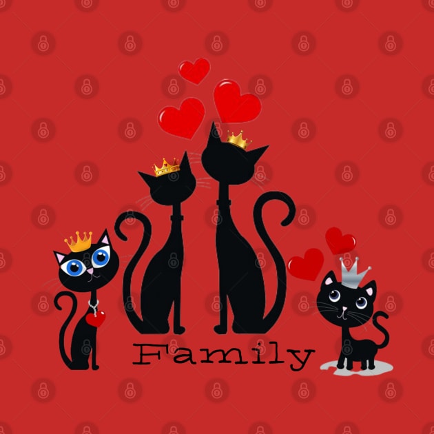 Cat Family by Primigenia