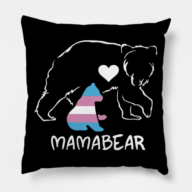 Mommy Bear Art Pillow by Design Anbay