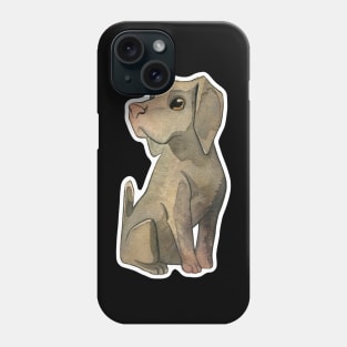 Lavender Watercolor Weimaraner Phone Case