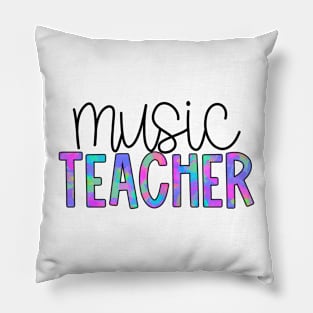 Music Teacher Neon Splatter Pillow