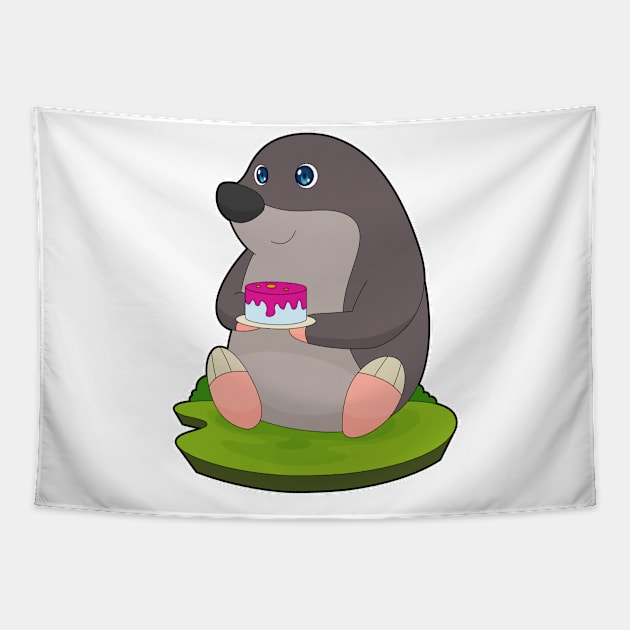 Mole Cake Tapestry by Markus Schnabel