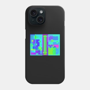 Square up Pixel pattern shirt Phone Case