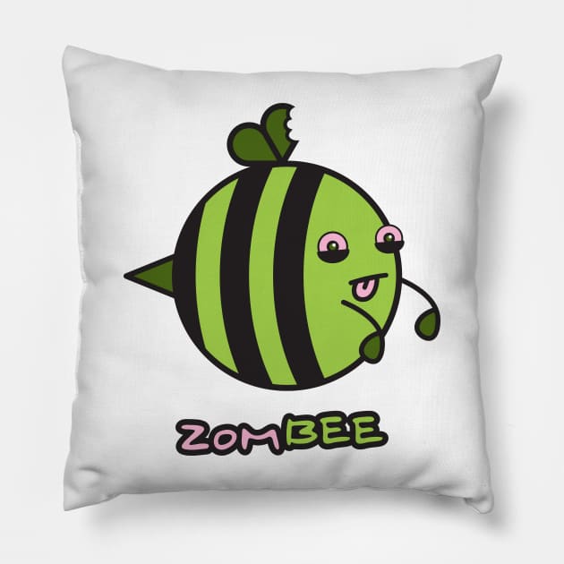 ZomBee Pillow by Sobchishin