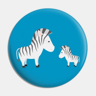 Cute Zebras Pin