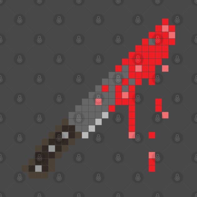 8-bit Bloody Machete by geekywhiteguy