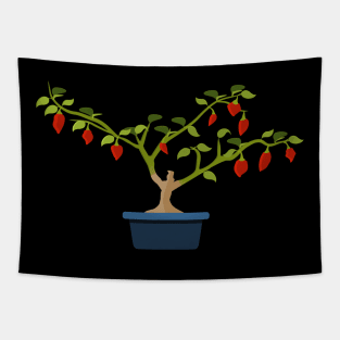 Chili Bonchi with Blue Pot Tapestry