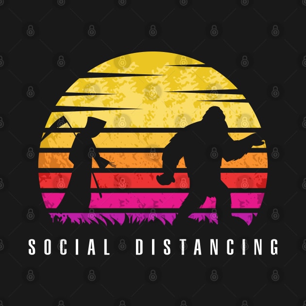 Bigfoot Social Distancing by Vanilla Susu