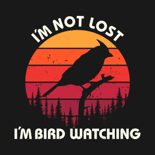 Retro Birds Watching Ornithology T-Shirt