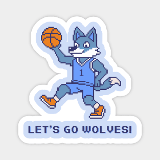 Let's Go Wolves Magnet