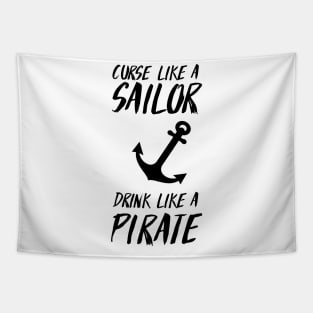 Curse like sailor drink pirate Tapestry