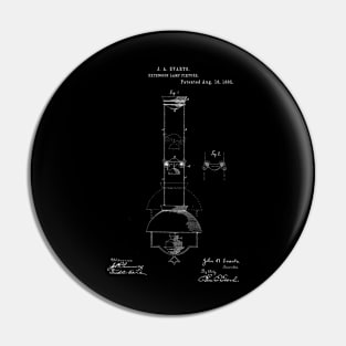 Extension Lamp Fixture Vintage Patent Hand Drawing Pin